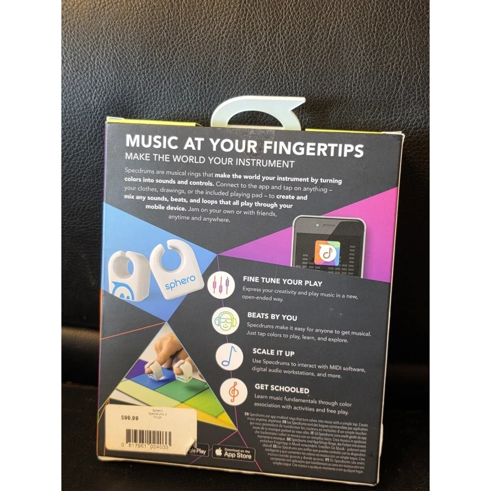 Sealed Sphero Specdrums App-Enabled Ring - White Lx